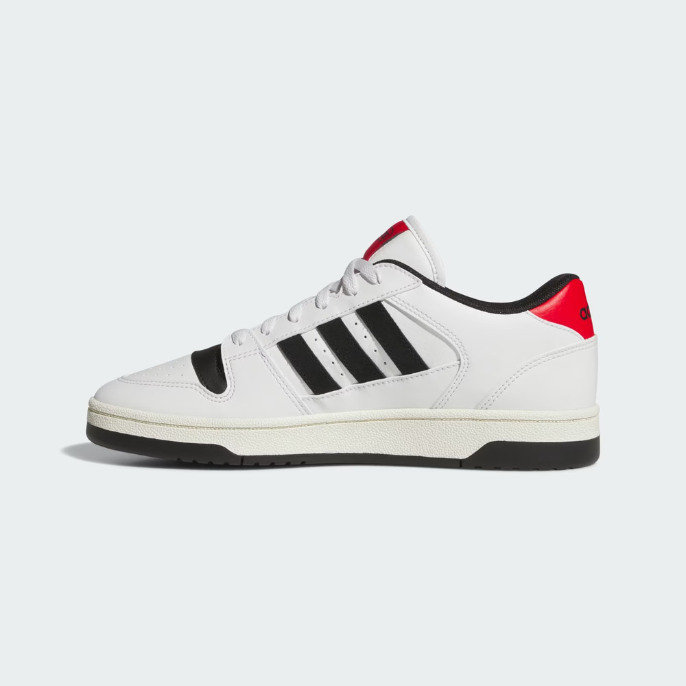 Adidas Men's Break Start Low Shoes - White/Black/Red Size 13 Sneakers Lace Up